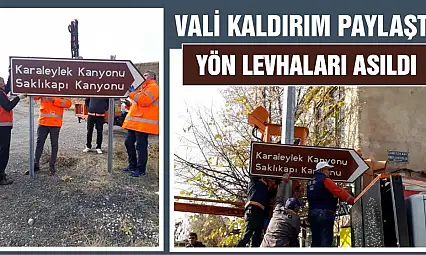 Vali Kaldırım Paylaştı