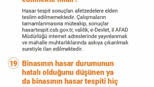 Elazığ Valiliği hasar tespit çalışmaları ile ilgili merak edilenleri duyurdu