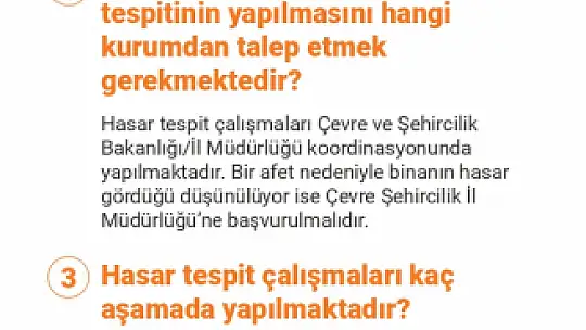Elazığ Valiliği hasar tespit çalışmaları ile ilgili merak edilenleri duyurdu
