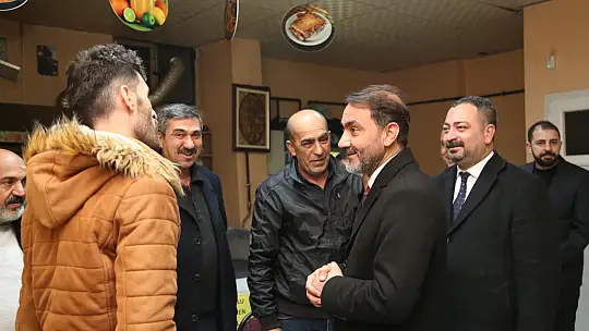 Başkan adayı Duran'dan Galericiler Sitesi ziyareti