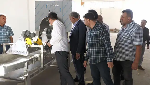 Başkan Akmurat Kayısı İşleme Entegre Tesisini inceledi