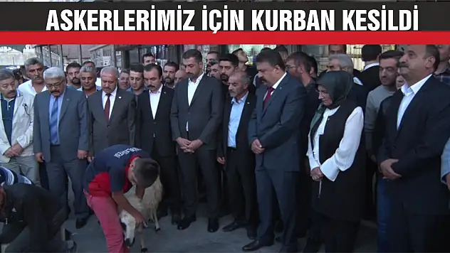 MHP, Askerlerimiz İçin Kurban Kesti