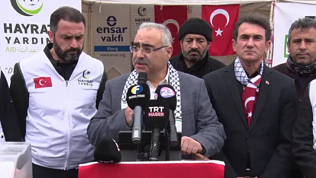 Elazığ'dan Filistin'e iyilik gemisi yola çıkıyor