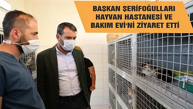 Başkan Şerifoğulları Hayvan Hastanesi Ve Bakım Evi'ni Ziyaret Etti