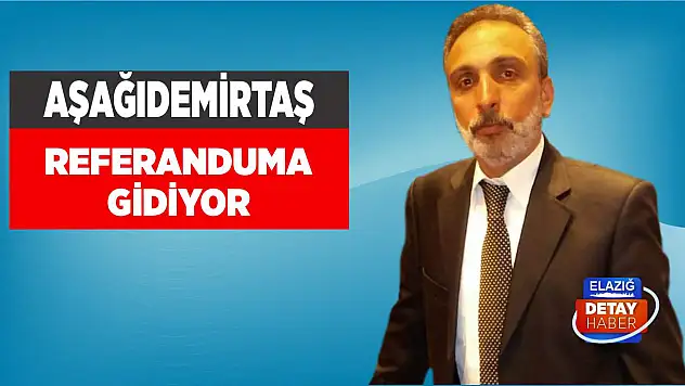 Aşağıdemirtaş Referanduma Gidiyor