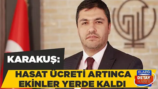 Karakuş: Hasat ücreti artınca ekinler yerde kaldı