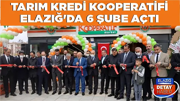 Tarım Kredi Kooperatifi Elazığ'da 6 şube açtı