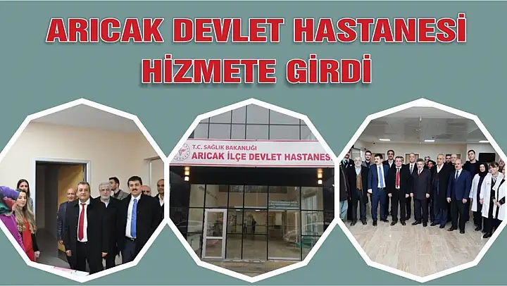 Arıcak Devlet Hastanesi Hasta Kabulüne Başladı