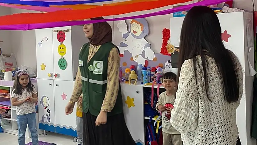 Anaokulu öğrencilerine Yeşilay tanıtıldı