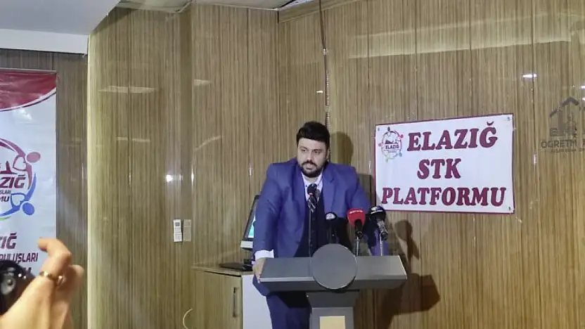 Elazığ STK Platformu Vanspor - Elazığspor maçını kara gece olarak değerlendirdi