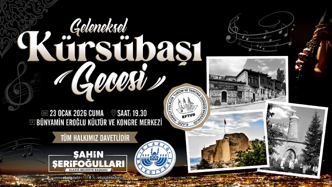 Elazığ Belediyesi'nden geleneksel kürsübaşı gecesi