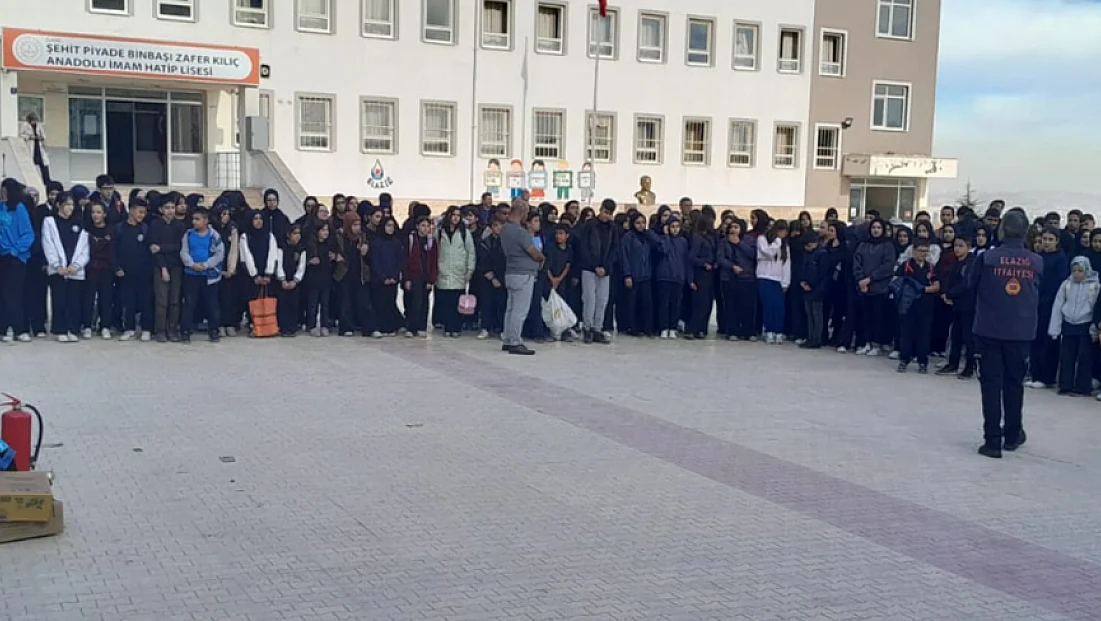 Elazığ’da öğrencilere ‘Yangın Güvenliği Eğitimi’