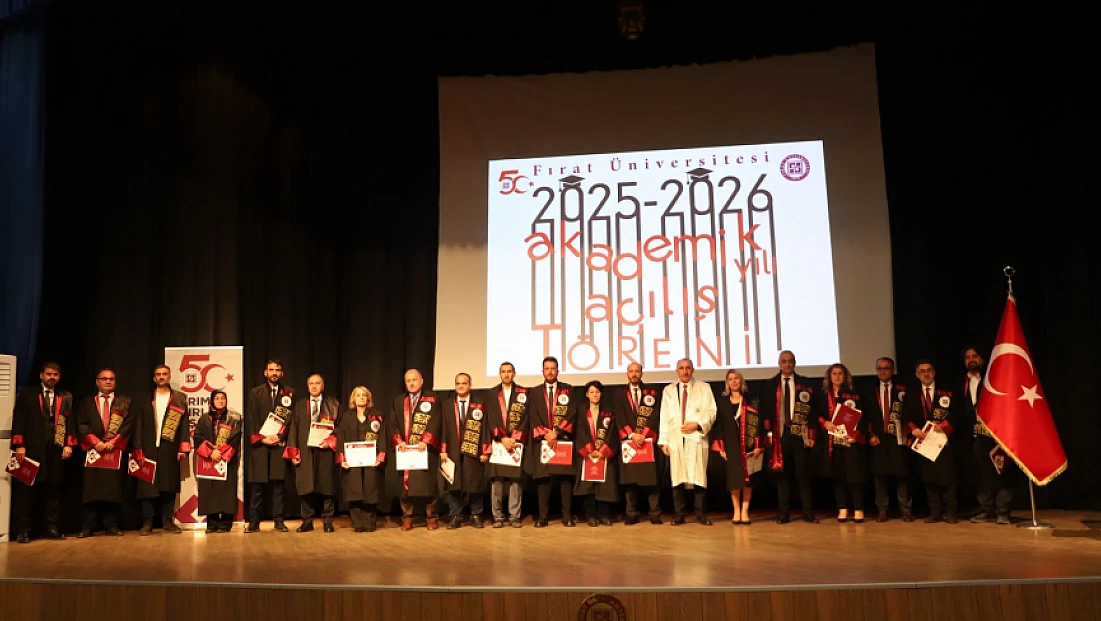 Fırat Üniversitesi 2025-2026 akademik yılı açılış töreni yapıldı