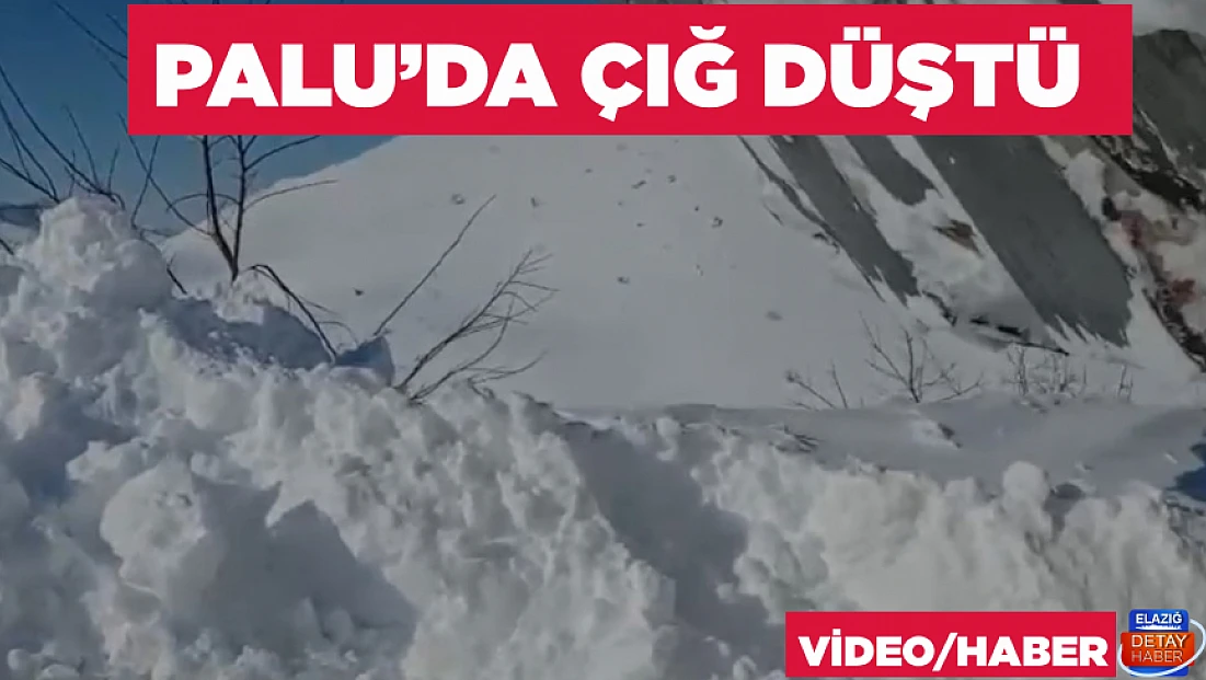 Palu’da çığ düşen yol trafiğe açıldı