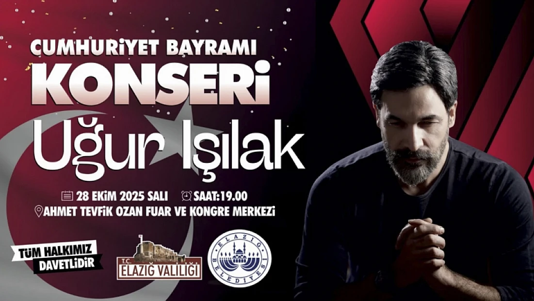 Sanatçı Uğur Işılak Elazığlılarla buluşacak