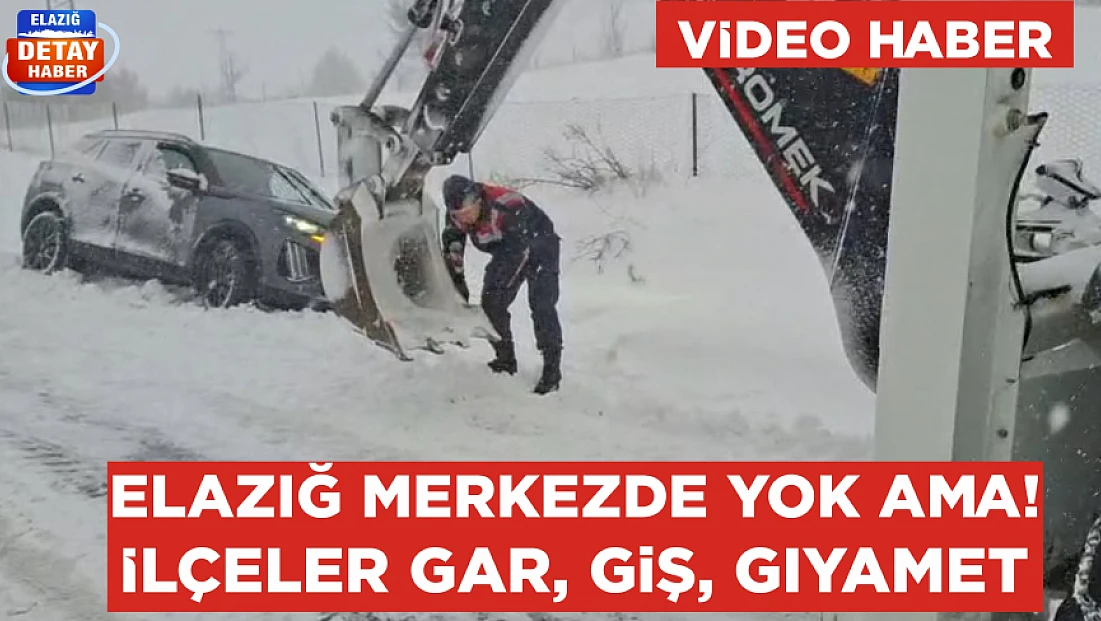 Sivrice’de mahsur kalan araçlar kurtarıldı