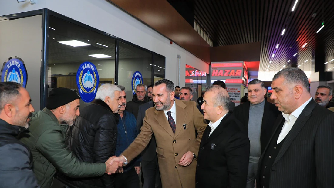 Vali Hatipoğlu ile Başkan Şerifoğulları’ndan terminal esnafına ziyaret