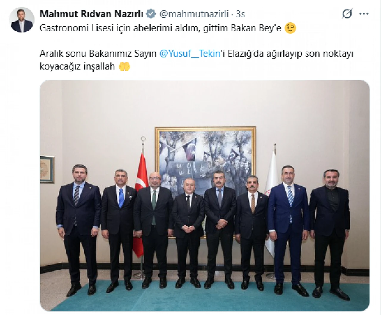 Nazırlı Duyurdu: Bölgede ilk ve tek olacak