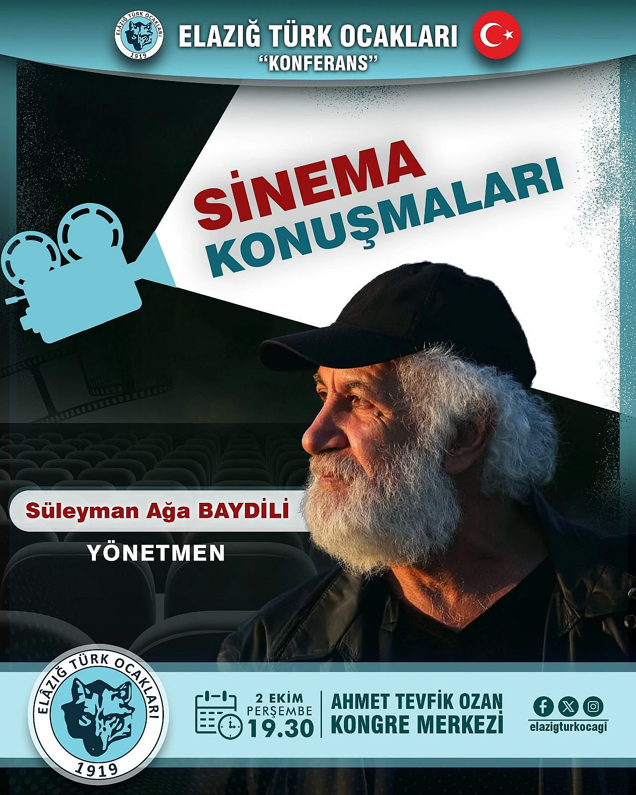 Türk Ocakları'ndan 'Sinema Konuşmaları' konulu konferans