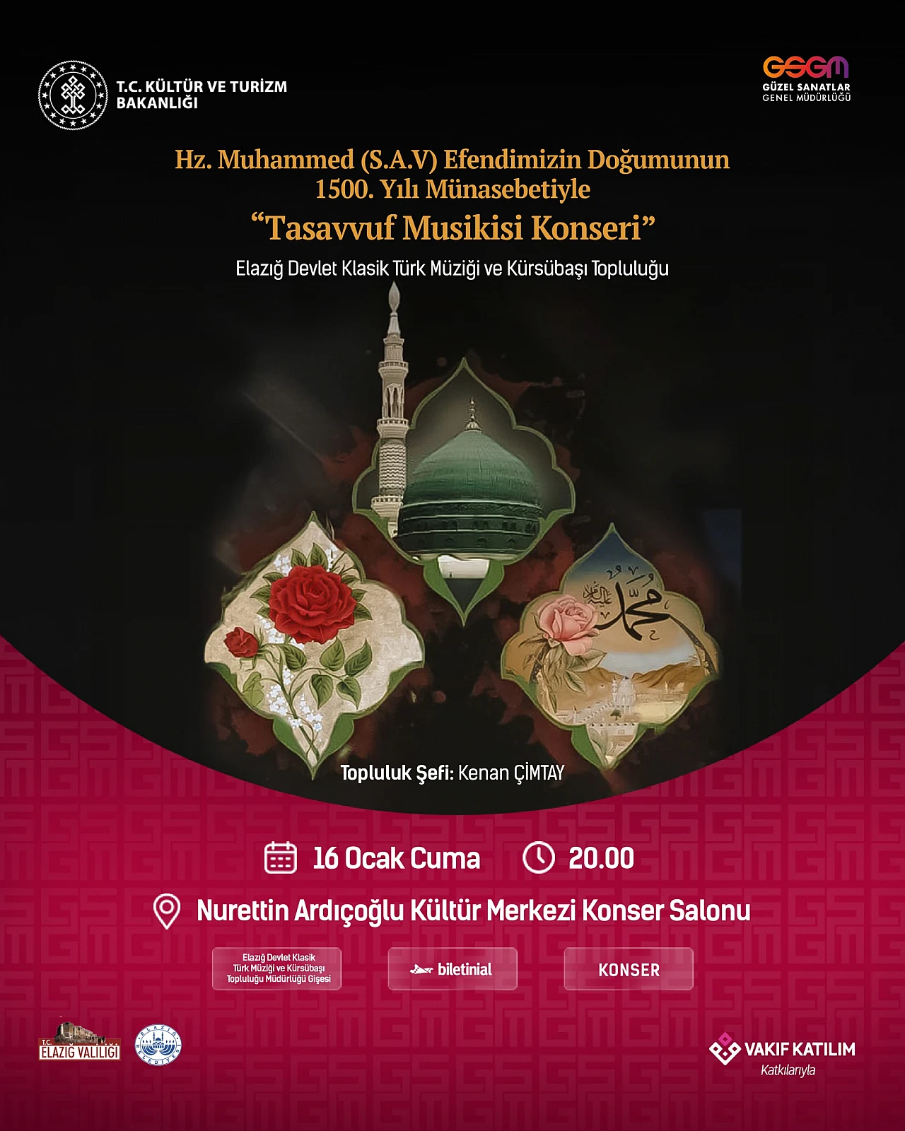 Peygamberimizin doğumunun 1500. yılına özel konser