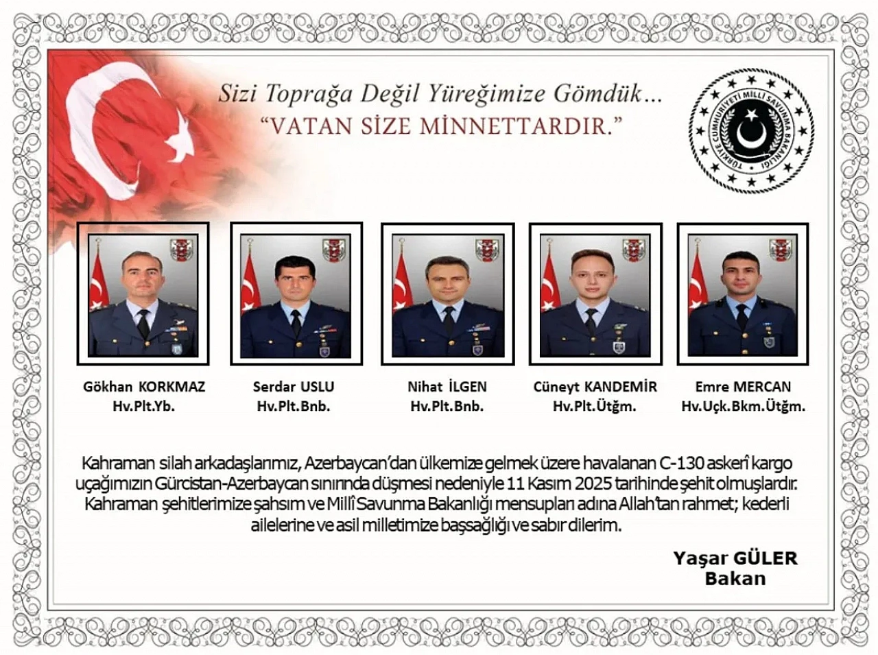 MSB acı haberi duyurdu! 20 Askerimiz şehit