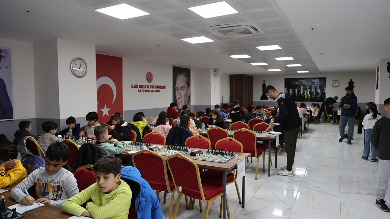 Elazığ küçükler il birinciliği satranç turnuvası tamamlandı