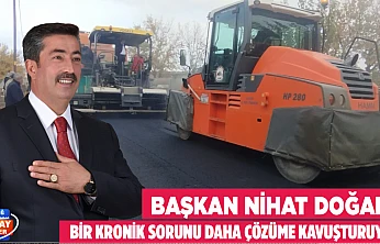 Başkan Nihat Doğan, bir kronik sorunu daha çözüme kavuşturuyor