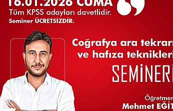 Elazığ Belediyesi'nden hafıza teknikleri semineri