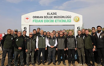 Elazığ'da 23 bin 650 fidan toprakla buluştu