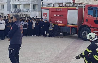 Elazığ'da öğrencilere 'Yangın Güvenliği Eğitimi'