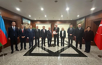 Elazığ heyetinden Azerbaycan Büyükelçiliğine ziyaret