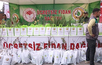 Elazığ Orman Bölge Müdürlüğü ücretsiz fidan dağıttı