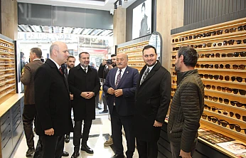 Genel Başkan Yardımcısı İleri ile Başkan Şerifoğulları'ndan esnaf ziyareti