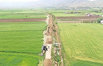 Uluova Sulama Projesi'nde çalışmalar aralıksız sürüyor