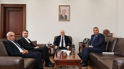 Milletvekili Nazırlı ve Belediye Başkanlarından, Bakan Yardımcısı Sağlam'a ziyaret