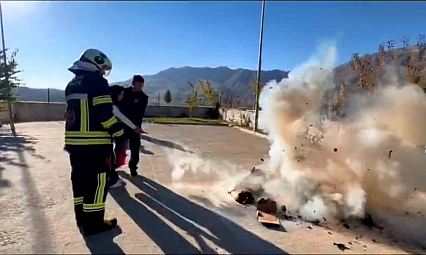 Arıcak İlçe Devlet Hastanesi'nde yangın ve tahliye tatbikatı