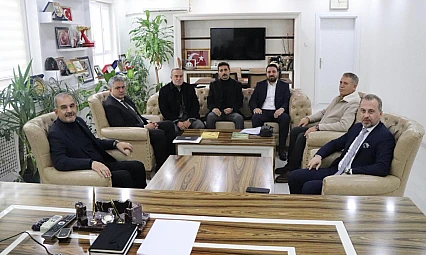 Başkan Alan'dan İl Milli Eğitim Müdürü Beraat Şahin'e ziyaret