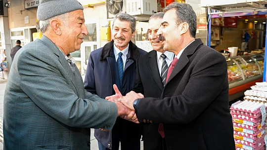 İYİ Parti heyetinden esnaf ziyareti