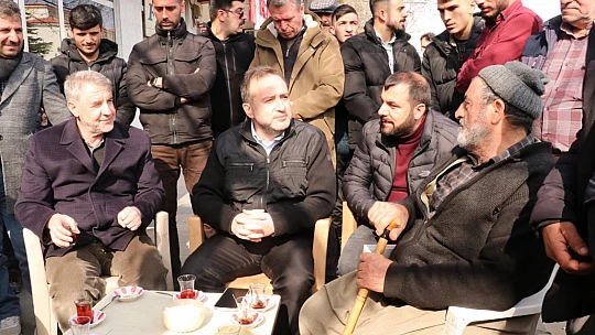 Milletvekili Ağar, Palu'da depremzedelerle bir araya geldi