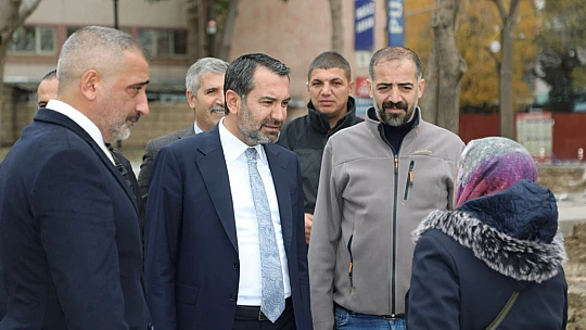 Başkan Şerifoğulları, Cemiloğlu Parkı'nda incelemelerde bulundu