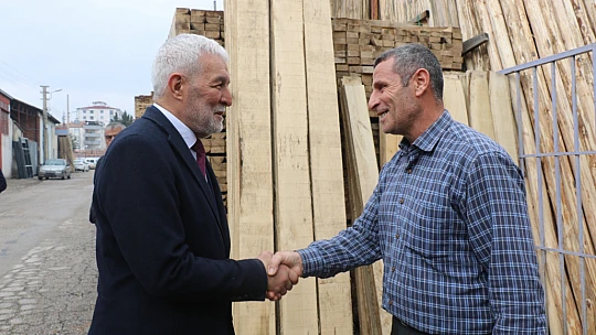 MHP Adayı Aygen Esnaf Odalarını Ziyaret Etti