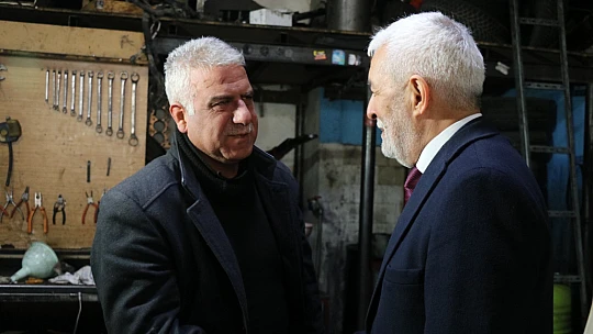 MHP Adayı Aygen Esnaf Odalarını Ziyaret Etti