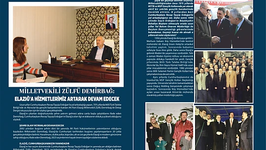 Milletvekili Zülfü Demirbağ: Elazığ'a hizmetlerimiz artarak devam edecek