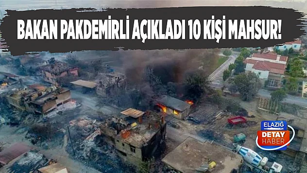 Bakan Pakdemirli açıkladı 10 kişi mahsur!