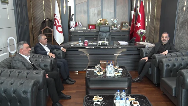 AK Parti Heyeti ETSO Başkanı Alan'la bir araya geldi