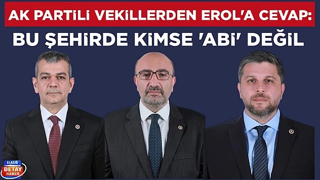 AK Partili vekillerden Erol'a cevap: Bu şehirde kimse 'abi' değil