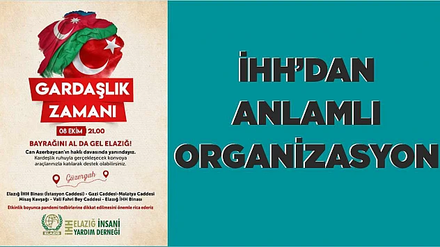 İHH'dan anlamlı organizasyon!