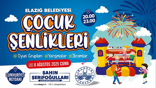 Çocuklar için şenlik zamanı