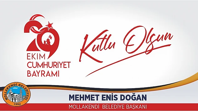Başkan Doğanın Cumhuriyet Bayramı Mesajı
