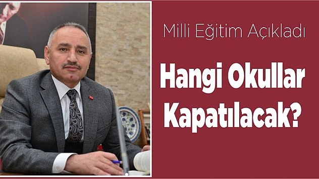 Elazığ'da Hangi Okullar Boşaltılacak